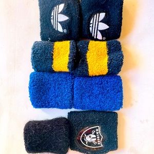 Set of 4 kids wristbands Adidas and Raiders